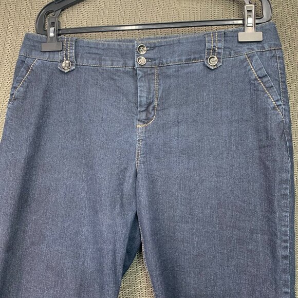 Sonoma Life + Style Womens Size 16 Blue Modern Capri Denim - Picture 9 of 10